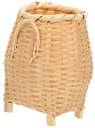 Housoutil Pot À Crayons En Bambou Porte-Couverts Porte-Dents Bureau Ustensiles Rustiques Fête Cuisine Porte-Stylos Petit Porte-Ustensiles Porte-Pinceaux De Maquillage Pot À