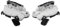 Cerradura de Puerta de Coche Compatible con Seat Leon Alhambra 2010-2021, 1 par, 5K2837015B, 5K2 837 016B, actuador de Cerradura de Puerta Delantera, Mecanismo de Cierre centralizado.