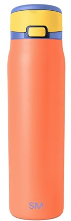 Simple Modern Mesa Loop Water Bottle with Straw | Cup Holder Friendly Insulated Stainless Steel Bottles for Travel, Sports and School | 890ml | Mango