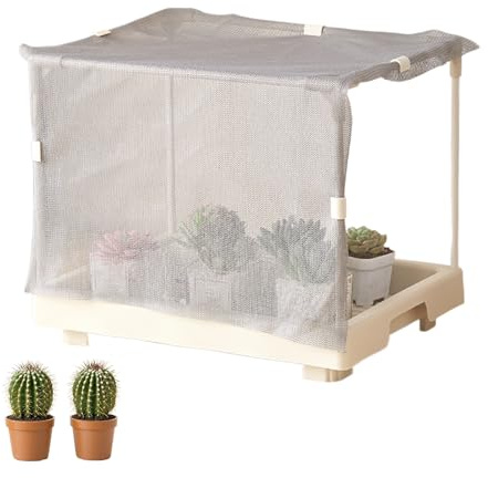 Mini serre intérieure : étagères avec couverture, station stable, étagère peu encombrante, idéale pour la germination des graines, d