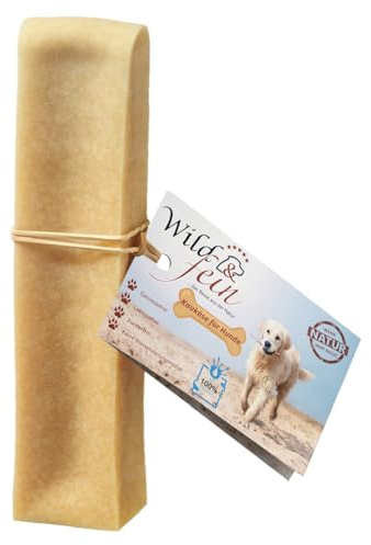 Wild & Fein Kaukäse für Hunde - Proteinreicher, laktosearmer Kauartikel als Snack für den Hund (L)