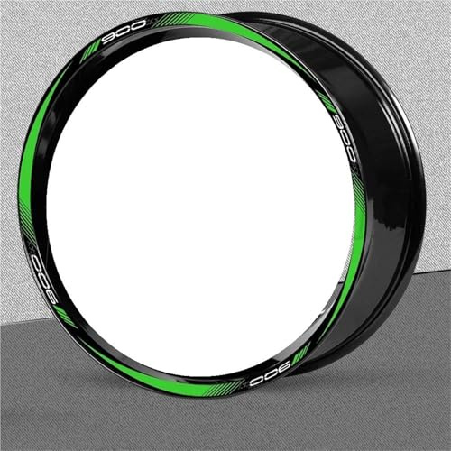 Adesivi Ruote Moto Adesivi Riflettenti Per Cerchi Moto Per Kawasaki Per Z900 Per Z 900, Adesivi Per Mozzi Impermeabili Adesivo per cerchioni(Colore 1)