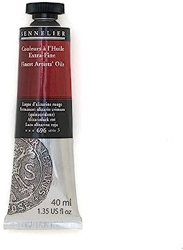 Sennelier Tube de peinture à l'huile pour artiste Perm Alizarin Crimson