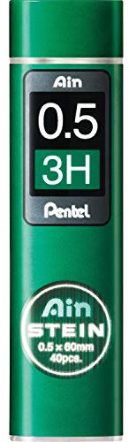 Pentel Mines pour porte-mines Ain Stein, 0,5 mm, 3H (C275-3H)