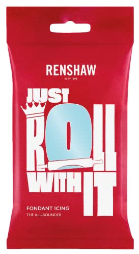 Fondant fertig zum Ausrollen von Renshaw, 250 g Hellblau