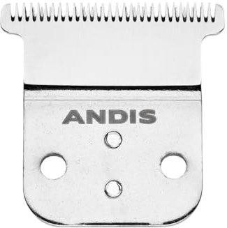 Andis – Karbon-Edelstahl-Tiefzahn-Ersatz-T-Klinge – für Modell D-8, Slim-Line Pro-Li Kabel-/Akku-Trimmer – enger und scharfer Schnitt, lückenlose, zuverlässige und langlebige Klinge – Silber