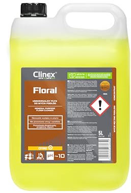 Clinex Bodenreiniger Mittel FLORAL CITRO / 5 Liter Kanister/Allzweckreiniger Wischflüssigkeit für Boden, Parkett, Fliesen Parkettreiniger Reinigungskonzentrat/Reiniger Flüssigkeit