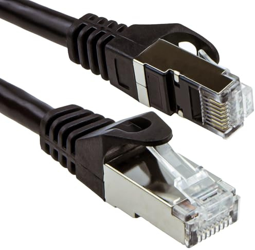 kenable Cat6A SSTP Snagless Shielded RJ45 Network Ethernet 10GIG Cable 3m Black