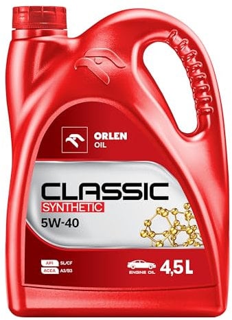 ORLEN Motoröl 5w40 4,5L - Motorenöl 5w 40-5w40 Motoröl - Öl Auto - Motoröle Für Autos - Motor Öl Vollsynthetisch - ACEA: A3/B3