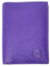 LOLUNA® Petit Portefeuille Classique en Cuir Vachette, Souple et Compact, 2 Volets Pratique pour Placer permis - identité - Cartes - Billet - Monnaie - Idée Cadeau pour Homme et Femme - Violet