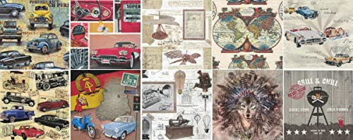 Zita's Creative - Set di tovaglioli con Colla per decoupage Decoupage, Tecnica dei tovaglioli,