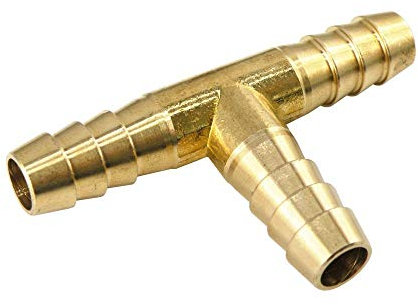 T-Schlauchverbinder, Y-Schlauchverbinder, Kreuz-Schlauchverbinder Messing (25 mm, T-Schlauchverbinder)