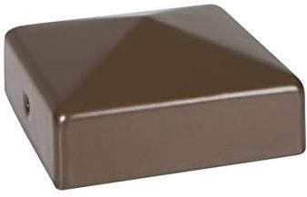 Fencemate DuraPost Fence Post System (DuraPost Post Cap with Bracket 75mm x 75mm, Sepia Brown)