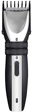 JRPT Rasoio Barba Elettrico e Tagliacapelli 10 lunghezze di taglio, doppia regolazione della ruota, testa di taglio in acciaio inossidabile Rumore basso/Nero / 45×183mm