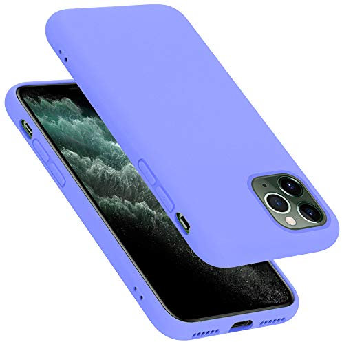 Cadorabo Custodia per Apple iPhone 11 Pro Max 6.5 in LIQUID LILA CHIARO - Morbida Cover Protettiva Sottile di Silicone TPU con Bordo Protezione - Ultra Slim Case Antiurto Gel Back Bumper Guscio