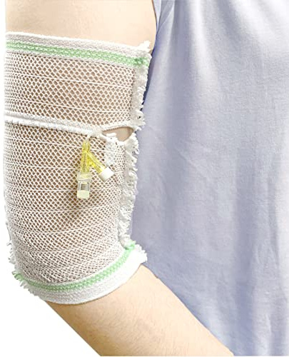 CHOYTONG PICC Line Cover Sleeve - Bras de soins infirmiers PICC Shield Catheter Protector pour adulte et adolescent, filet élastique, ultra-doux, respirant, confortable (XL)
