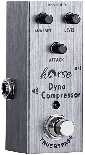 Dyna Compressor Effects Pedal, Horse Electric Guitar Pedals Mini Single Type DC 9V True Bypass