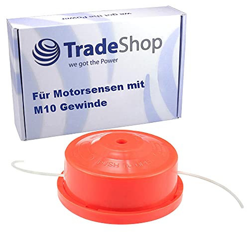3x Trade-Shop Rasentrimmer Doppel-Fadenkopf Motorsense Trimmerkopf kompatibel mit Einhell BG-BC 33-4 S GH-BC 43 AS BG-BC 25 BG-BC 25 AS BG-BC 25 S BG-BC 25/1