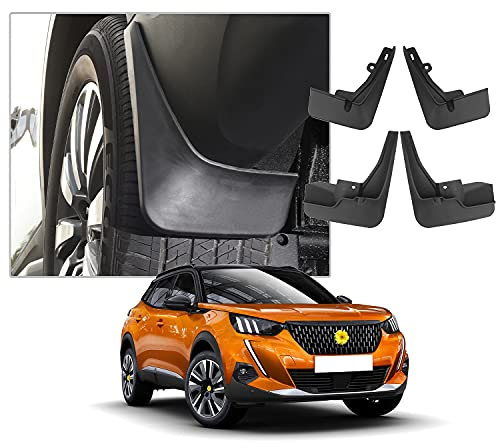[4 Stück] CDEFG Peugeot 2008 e-2008 2020-2024 2025 Schmutzfänger Schlamm spritzwassergeschützte Platte Spritzschutz Kotflügel Auto e2008 Zubehör (Schwarz)