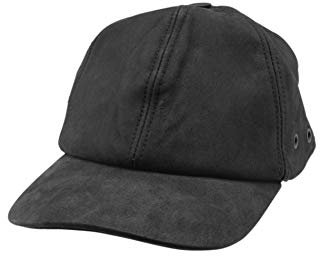 Black Jungle Lederkappe Biker Kappe Ledercape Leathercappy Cap - in schwarz und braun (one-Size, Schwarz)