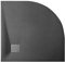 VBChome Duschwanne SMC 90x90 cm Schwarz Siphon Duschtasse Viertelkreis Flach SMC Duschbecken Stabil Modern Elegant + Tempoplex
