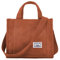 Niction Tragetasche Frauen Kleine Umhängetasche Stilvolle Tote Handtasche für Frauen Cord Hobo Bag Mode Crossbody Tasche College Tasche 2023, Caramel, Einheitsgröße