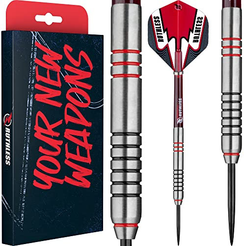 Ruthless Winners Darts Dartpfeile, 90 % Wolframstahl-Spitze, 23 g
