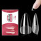 500 Stück Nageltips,Falsche Nägel Tips Set,Full Cover Tips für Gelnägel,Klare Acryl Nägel Künstliche Fingernägel,12 Größen,für Nagelstudios und DIY-Nagelkunst(Kurze Mandel)