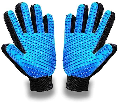 AOOTUERL Pet beauty gloves - efficient pet hair removal gloves, massage tool, suitable for cat, rabbit, horse, and dog hair cleaning gloves -1 pack of 2 sets
