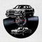 VINY WOODY Luxus-Auto-Wanduhr, groß, hochwertig, Schallplattenuhr, Wanddekoration, originelles Geschenk für das Auto von Prestigio