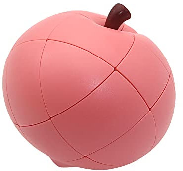 Yealvin 3D Fruchtwürfel 3×3 Magic Speed Cube Kinder Lernspielzeug Puzzle Würfel Denksportaufgabe (Pfirsich)