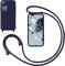 GoodcAcy Handykette Handyhülle für Xiaomi 12T/Xiaomi 12T Pro,Smartphone Necklace Hülle mit Band Schutzhülle mit Kette zum umhängen Halskette Flüssig Silikon Case für Xiaomi 12T/Xiaomi 12T Pro,Blau