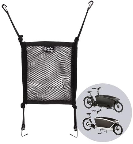 moin minis Gepäcknetz für Urban Arrow Family Lastenrad Fahhrad Cargo Bike Netz Gumminetz Ersatz für Fahrradtasche oder Fahrradkorb