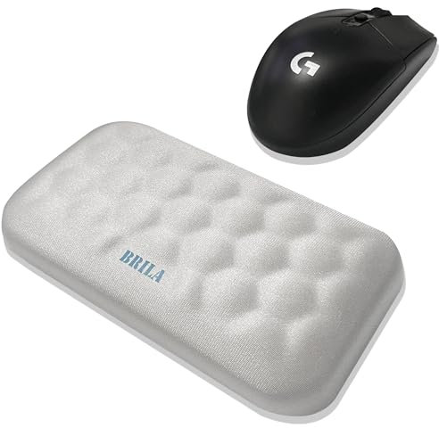 BRILA Maus-Handgelenkauflage, weich, ergonomisch, Diamantmuster, Memory-Schaum, Handgelenkstützkissen für Computermaus