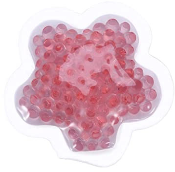 Blütenförmiges Kälte Wärmekissen 8cm aus Pvc, Rosa für Regeneration