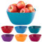 URBN-CHEF Large Durable Plastic Salad Serving Bowl Microwave Dishwasher Food Safe 13x26cm (Blue)