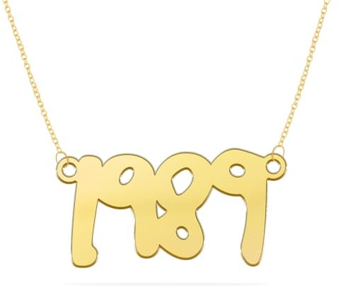 Herton TS Album Song Titel Halskette damen, Tay Inspirierte Halskette Schlüsselbeinkette Charms für Swiftie Musikliebhaber, Sänger Fans Geschenke Musik Schmuck Geburtstag (1989)