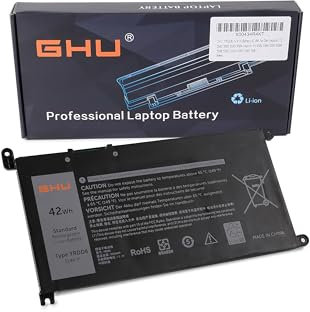 GHU YRDD6 1VX1H Batterie 42 Wh pour Dell Inspiron 13 3582 3583 3593 3584 Inspiron 15 5582 5584 5593 5594 5598 5585 Vostro 3491 5481 5581 5581