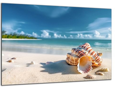 DARO Design - Wand-Bild 6mm HDF 40x30 cm Meschel am Strand - Wand-Deko Bilder Wohnzimmer