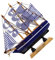 VICASKY Sail Boat Cake Topper Graduation Party Supply Cake Accessory