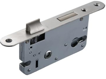 Crepundia Profilzylinder Tür-Einsteckschloss Edelstahl 50x45 Verriegelungstür Split Schloss Körper Holz Tür Schließkörper Metall Filet Panel Fit Zylinder Höhe 29mm