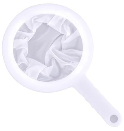 HRLORK Colador de malla 400 malla filtrante de plástico para cocina con gancho de mango para filtrar pequeñas impurezas de café, leche, jugo de mermelada, 1 paquete