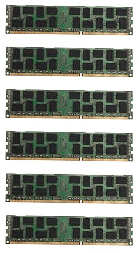 Sizoriruk 6X 8GB DDR3 1333MHZ Ecc Ram Memory PC3L-10600R 1.35V 2RX4 REG Ecc RAM pour Server Workstation