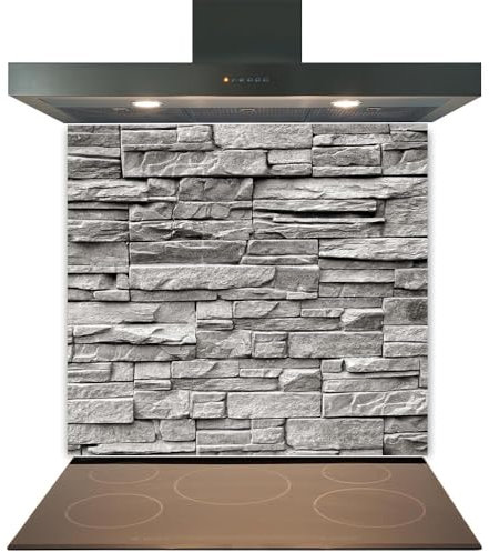 Printed Toughened Glass Splashback for Kitchen, Tempered Heat Resistant Glass Splashbacks for Cookers (Design 2055, 60 x 60cm)