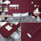 XRUIBZI Plain Burgundy Wallpaper 60cmx1000cm Sticky Back Plastic Worktop Vinyl Covering Solid Purple Kitchen Contact Paper Self Adhesive Waterproof Wall Paper for Kitchen Countertop Wall