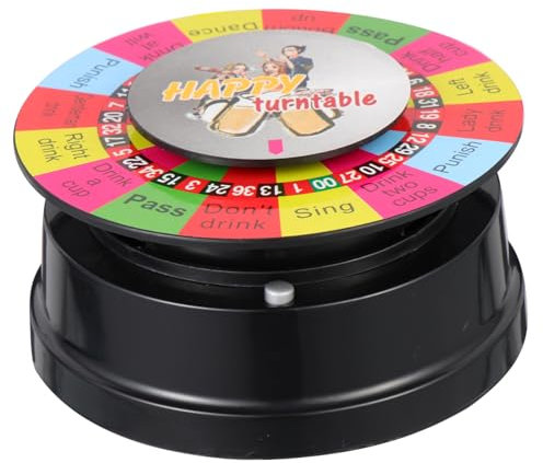 Spiel Plattenspieler Trinkspiel-Rotation erschossenes Trinkspiel Rad unterhaltungsspiele trinkspiele für Erwachsene Schachbrett schnapsgläser Plastik Partyzubehör Schuss Trinken TOYANDONA