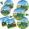 Tractor Farm Party Tableware Set- 40 Piece Farm Animal Barn Party Supplies, include Plates, Napkins for The Green Tractor Kid's Birthday Party Decoration,Serve 10 Guests (Tractor)