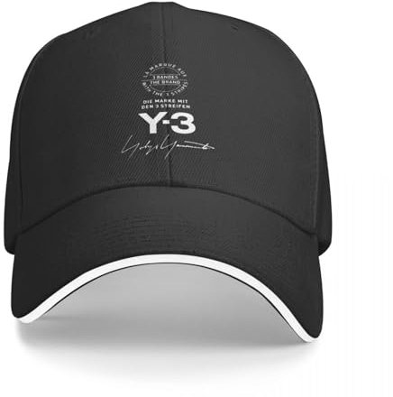 Atomstone Baseball Kappen Y-3 Y3 Logo Baseball Caps Mode Yohji Sandwich Cap Unisex Stil Verstellbare Kopfbedeckung Laufen Golf Geschenk