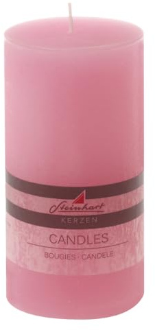 Stumpenkerzen Raureif Rosa 150/78 mm Steinhart Kerzen in RAL-Kerzen Güte Qualität