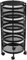 Resserre 4 Paniers Rotatifs Sur Roues En Acier Noir | H 75 Cm X D 30 Cm | Etagère De Rangement Cuisine, Salle De Bain, Bureau...